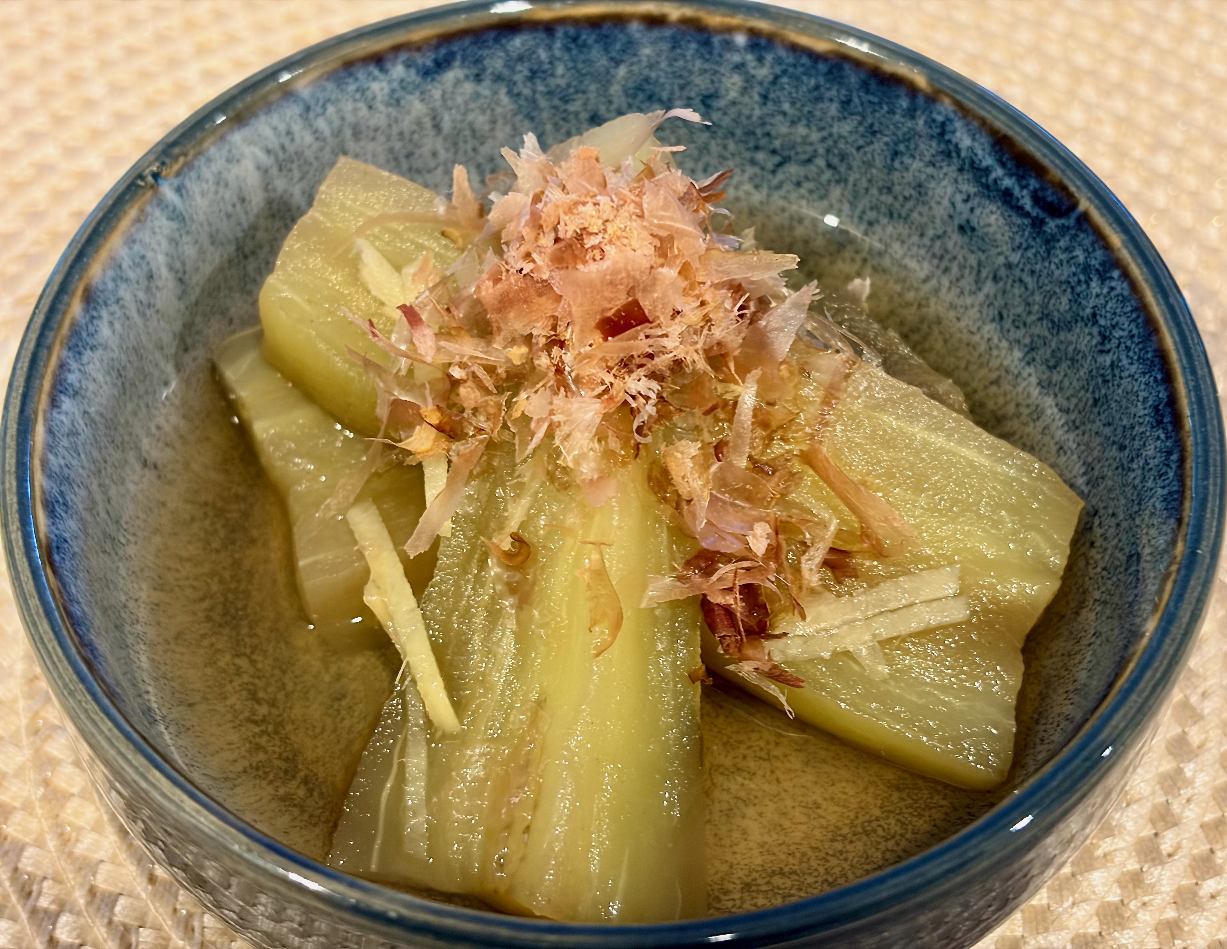 Simmered Eggplant in Dashi Broth